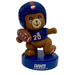 Russ Berrie NFL Ink Stamper New‎ York Giants #20 Football Teddy Bear VTG